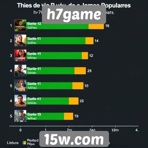 Desempenho dos jogos mais populares no h7game